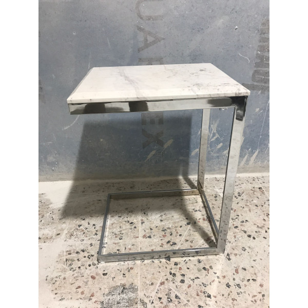 Table Basse Prag Chrome Marble Top Table Basse Prag Chrome Marble Top