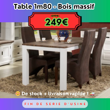 Table en bois massif