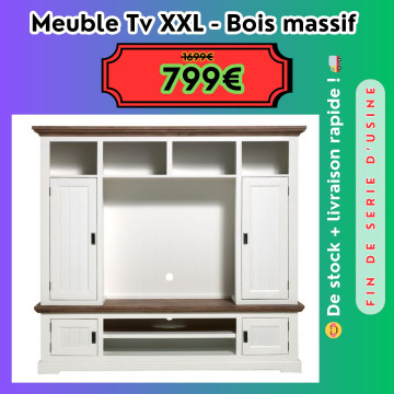 Meuble TV en bois massif
