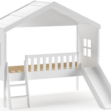 Housebed lit cabane avec cigogne