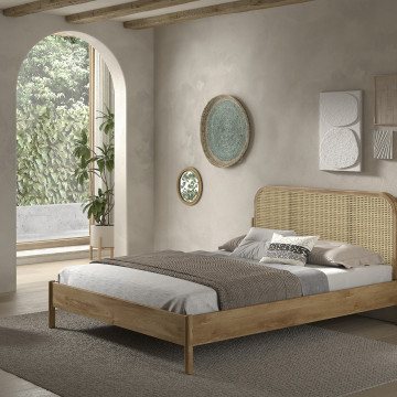 Olive lit rotin 160 x 200cm