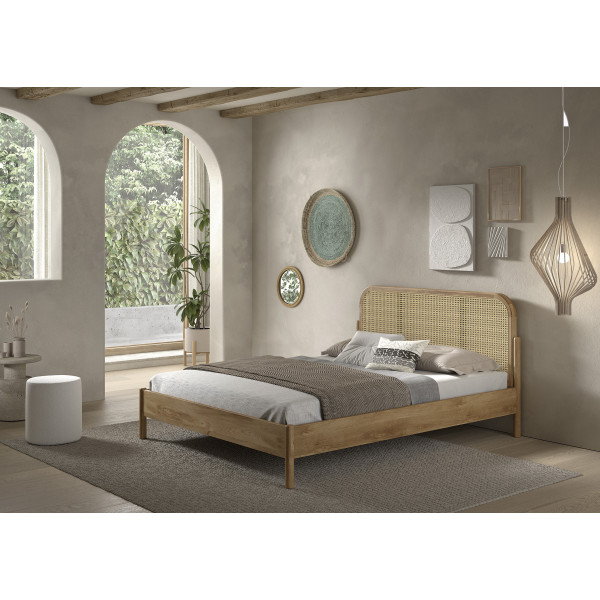 Olive lit rotin 160 x 200cm