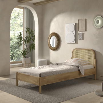 Olive lit rotin 160 x 200cm