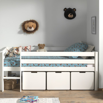 Pino ensemble 3 tiroirs pour lit mi-hauteur
