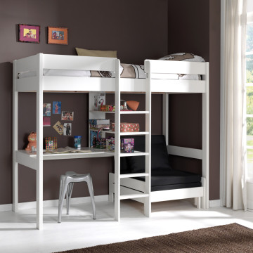 Pino lit mezzanine avec fauteuil