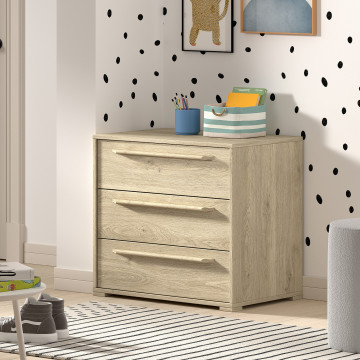 Sam commode 3 tiroirs pour lit mi-hauteur