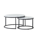 Table basse White Marble