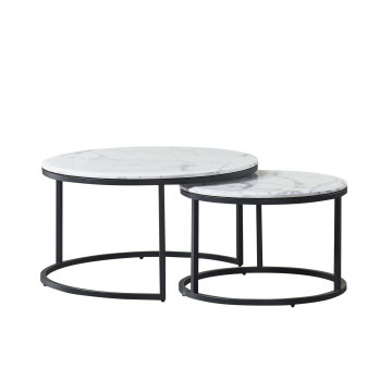 Table basse White Marble
