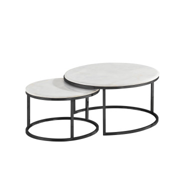Table basse White Marble