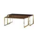 Table basse Brown Tempered Glass