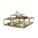 Table basse Gold Tempered Glass