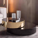Table basse Gold Tempered Glass