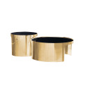Table basse Gold Tempered Glass