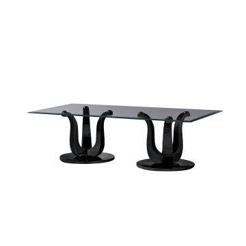 Table basse Black Tempered Glass
