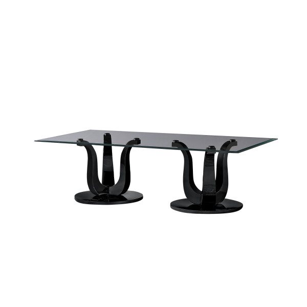Table basse Black Tempered Glass Table basse Black Tempered Glass