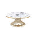 Table basse Gold White Marble