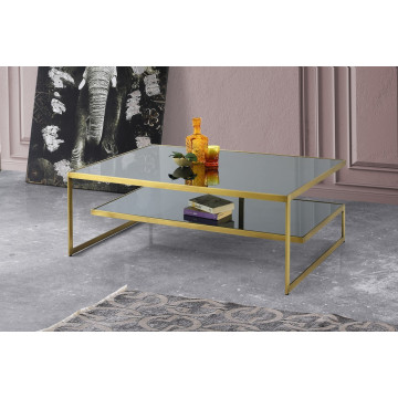 Table Basse Glassman Gold Mirror TOP