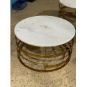 Table Basse Golf Gold Marble Top