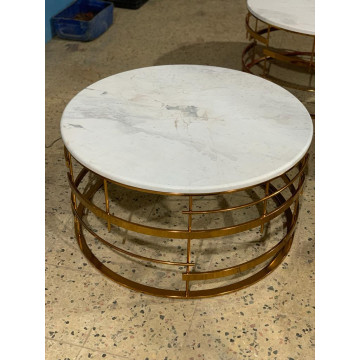 Table Basse Golf Gold Marble Top