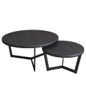 Table Basse Black MDF Marble